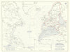 World War 2 Europe Battle of the Atlantic 1939-43 Axis Expansion limits 1959 map