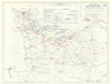 World War 2 D-Day Overlord 13-30 June 1944 Capture of Cherbourg 1959 old map