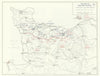 World War 2. Battle of Normandy 1-24 July 1945. Expanding the Beachhead 1959 map