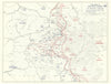 World War 2. Western Front Dec 1944-Jan 1945 Ardennes. Battle/Bulge 1959 map