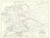 World War 2. Fall of Nazi Germany. Final Operations 19 April-7 May 1945 1959 map