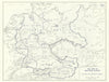 World War 2. Germany & Austria 1945. Allied Occupation Zones 1959 old map