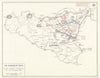 World War 2. Invasion of Sicily. 23 July-17 Aug 1943 Advance to Messina 1959 map