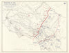 World War 2 Italy. Volturno River Campaign. 5 November 1943 Winter Line 1959 map