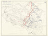 World War 2. Italy. Winter Line Campaign Nov 1943-Jan 1944 Allied Gains 1959 map