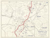 World War 2. Italy. Winter Line Campaign Dec 1943 Clearing Mt. Camino 1959 map