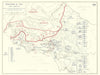 World War 2. Italy. Rome Campaign. 11 May-5 June 1944 1959 old vintage map