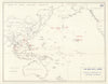 World War 2. Opening Japanese Offensive 1941. Pearl Harbor Malaya 1959 old map