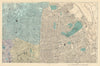 LONDON N East. City Hackney Tower Hamlets Islington. Town plan. BACON 1884 map