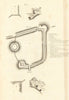 Lincoln castle No 1. Ground plan by Francis CARY 1806 old antique print