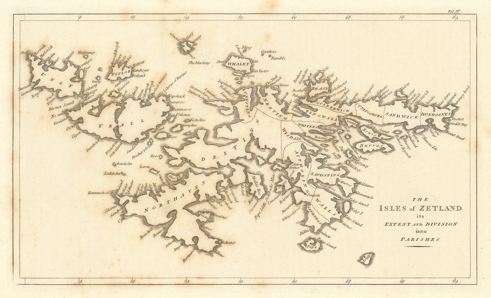 "The Isles of Zetland…". Shetland Islands by John CARY. Scotland 1806 old map