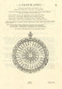 Compass rose. Decorative. MOLL 1709 old antique vintage print picture