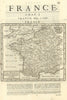 France by Herman Moll 1709 old antique vintage map plan chart