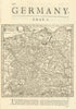 Germany by Herman Moll. Central Europe. Czechia Austria Switzerland 1709 map