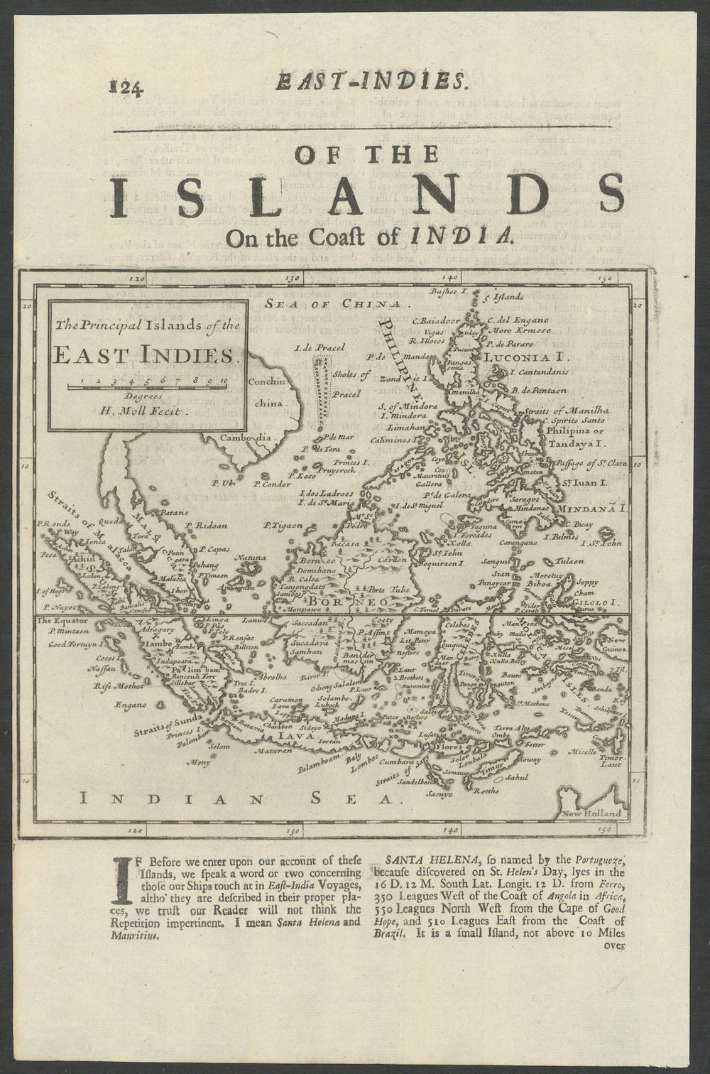 The Principal Islands of the East Indies. Indonesia & Philippines. MOLL 1709 map