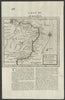 Brasil divided into its Captainships by Herman Moll. Brazil 1709 old map
