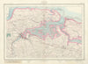 Ordnance Survey Sheet 272 Chatham. Medway Chatham Sittingbourne Kent 1876 map