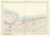 Ordnance Survey Sheet 273 Faversham. Whitstable Herne Bay Swale Kent 1878 map