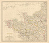 FRANCE NORTH WEST. Bretagne Normandie Loire Centre.Hand coloured.SDUK 1844 map