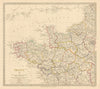 FRANCE NORTH WEST. Bretagne Normandie Loire Centre.Hand coloured.SDUK 1844 map