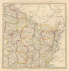 FRANCE N EAST. Champagne Alsace Lorraine Picardie Bourgogne Nord.SDUK 1844 map