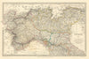 ITALY.Sardinian States,Venetian Lombardy,Parma,Modena,Bolognese.SDUK 1844 map