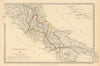 ANCIENT ITALY.South.Apulia Latium Sabini Samnium Picenum Etruria.SDUK 1844 map