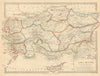 ASIA MINOR ANCIENT. Turkey. Cappadocia Cyprus Galatia Phrygia. SDUK 1844 map