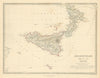 ANCIENT ITALY SOUTH. Sicily Brutii Melita Malta. Original colour. SDUK 1845 map