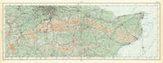 Surrey Hill, Kent Downs & South London. The High Weald ORDNANCE SURVEY 1922 map