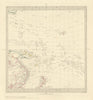 AUSTRALASIA POLYNESIA PACIFIC OCEAN. On Gnomonic Projection. SDUK 1856 old map