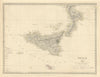 SICILY & CALABRIA. Sicily Malta Gozo. Original outline colour. SDUK 1853 map