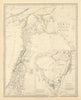 ANCIENT SYRIA. Levant; Sinai. wanderings of the Israelites. SDUK 1855 old map