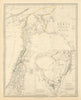 ANCIENT SYRIA. Levant; Sinai. wanderings of the Israelites. SDUK 1855 old map