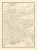 INDIA VIII. Bengal Presidency. Bangladesh Chittagong Sikim Bhutan. SDUK 1851 map