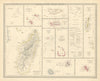 INDIAN OCEAN ISLANDS Madagascar Seychelles Maldives Mauritius. SDUK 1851 map