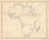 AFRICA. Map pre-dating much exploration. Mountains of Kong. SDUK 1851 old