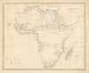 AFRICA. Map pre-dating much exploration. Mountains of Kong. SDUK 1851 old