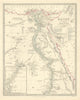 EGYPT. Nile valley. Ancient sites. Original outline colour. SDUK 1851 old map