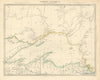 LAKE SUPERIOR. Canada USA Ontario Michigan. Fur trading posts. SDUK 1851 map