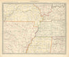USA. Arkansas Tennessee. MO MS IL IN KY AL. Mississippi River. SDUK 1851 map
