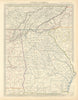 USA. Alabama Georgia Tennessee. Appalachian Mountains. SDUK 1851 old map