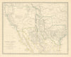 SOUTH WESTERN USA. Showing Republic of Texas & Mexican California. SDUK 1851 map