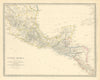 SOUTHERN MEXICO & CENTRAL AMERICA. Yucatan Belize Mosquito Coast. SDUK 1851 map