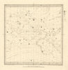 ASTRONOMY CELESTIAL. Star map. Star chart, I. Vernal Equinox. SDUK 1830