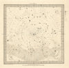 ASTRONOMY CELESTIAL. Star map. Star chart, V. North Pole. SDUK 1830 old