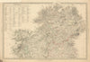 IRELAND.North Sheet.List of round towers Cloigtheach Cloigthithe.SDUK 1844 map