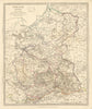 POLAND POLSKA. Palatinates Woiwodies.Mazow Krakow Plock Kalisz SDUK 1844 map