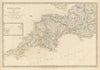 ENGLAND SOUTH WEST. Cornwall Devon Somerset Dorset Scilly Isles. SDUK 1844 map