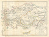 TURKEY. Asia Minor provinces. Karamania Adana Itchi Roum. SDUK 1844 old map